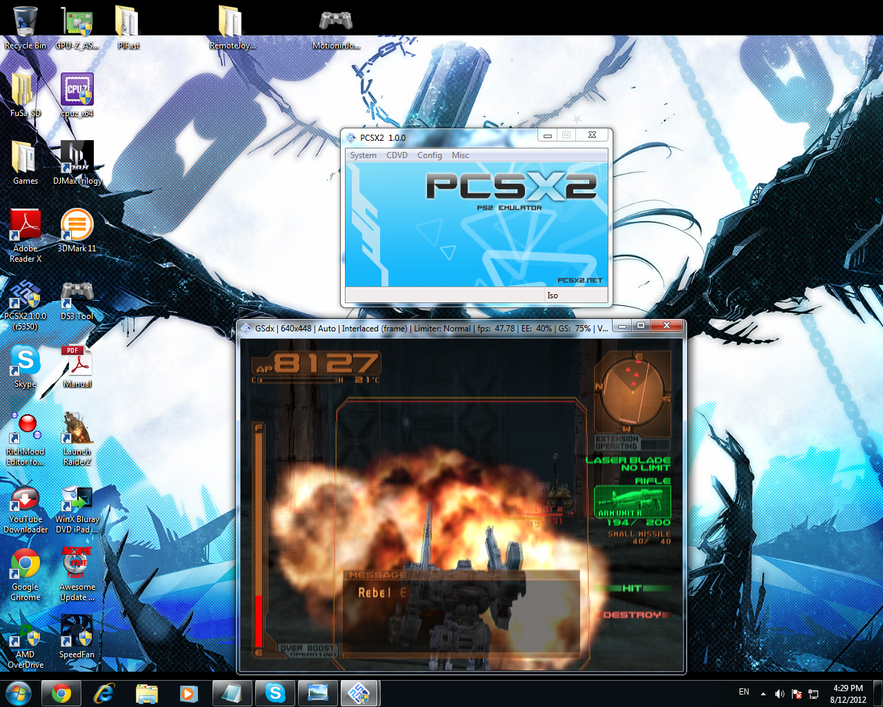 60 FPS] PCSX2 Emulator 1.3.0, Armored Core 3 [1080p HD]