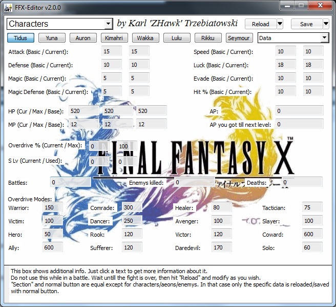 Final Fantasy X Editor V2 0 3