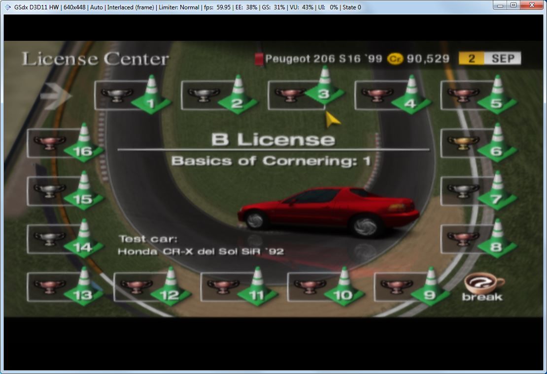 Gran Turismo 4 PCSX2 Licence Cheat Save Game 