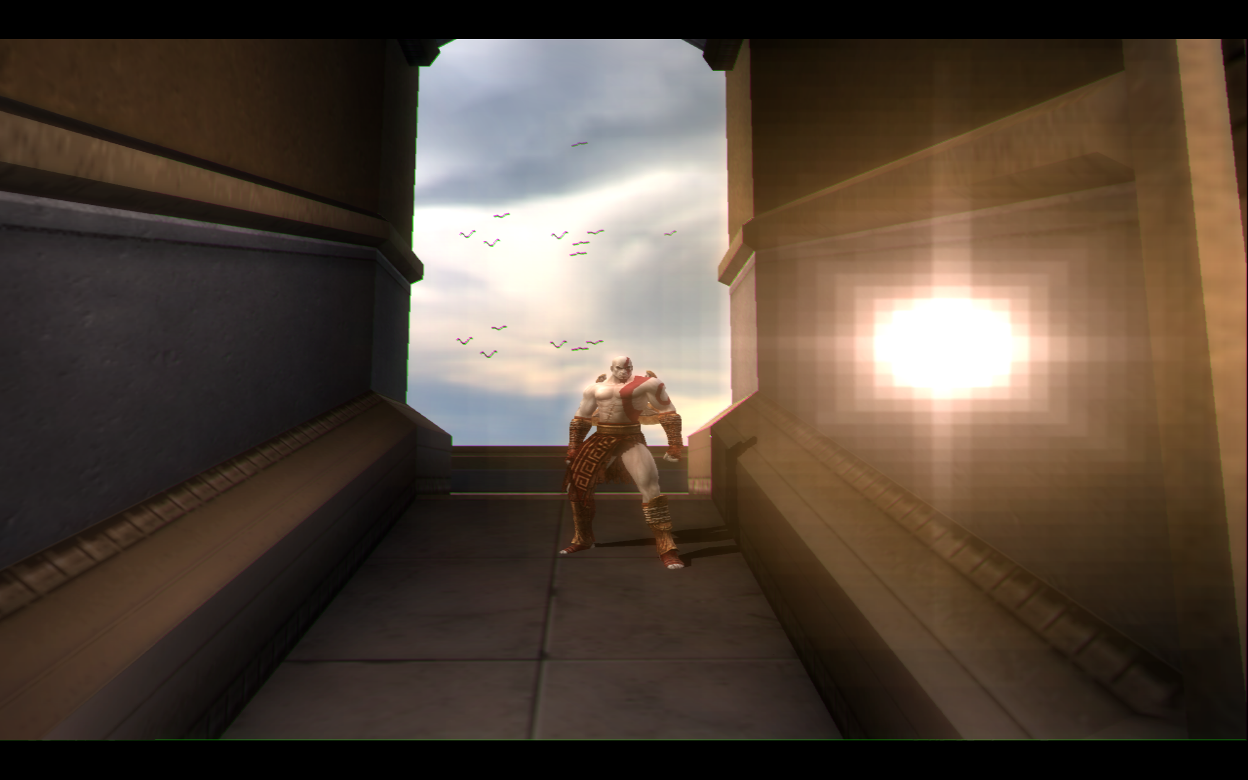 GOW2 - Camera Lines following Kratos